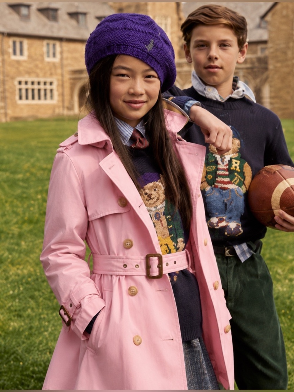 POLO Ralph Lauren Pink Trench Coat Belted 4 / 4T Preppy Girly